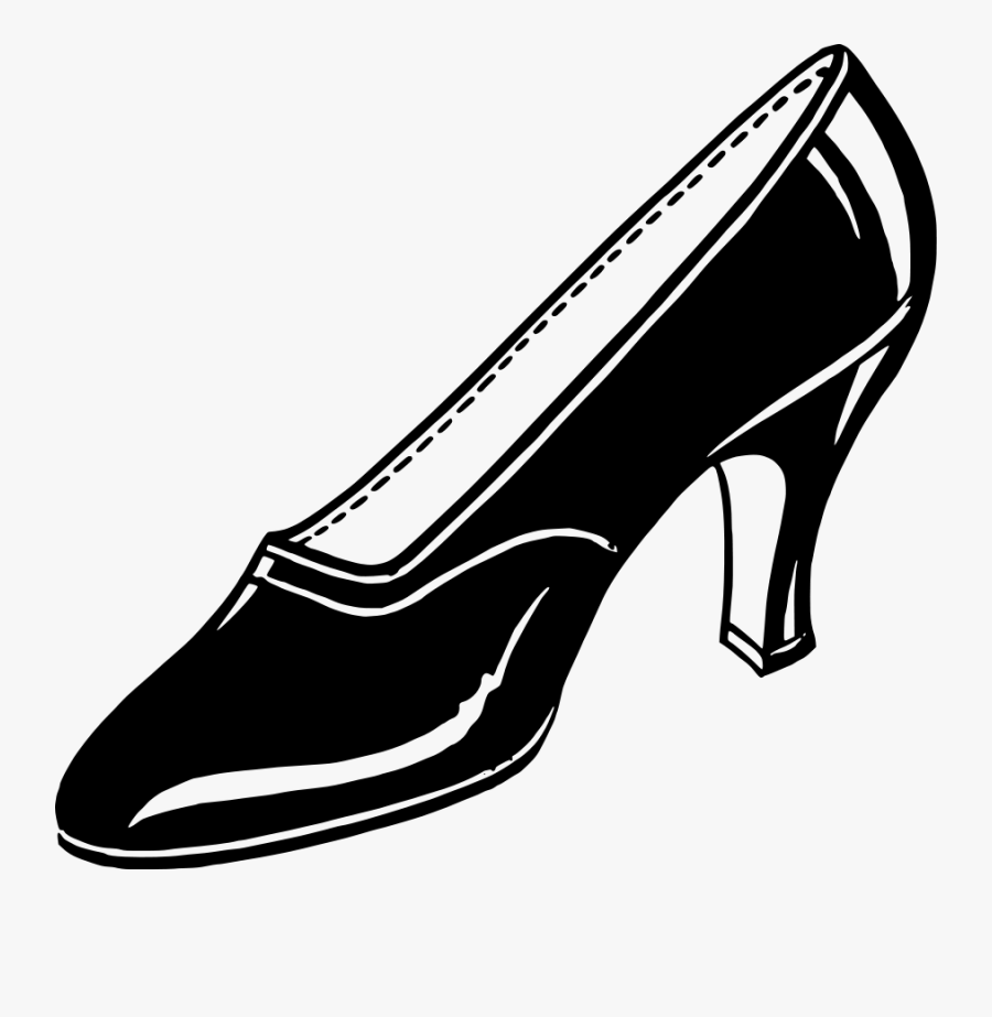 Black Shoe - Shoe Clip Art, Transparent Clipart