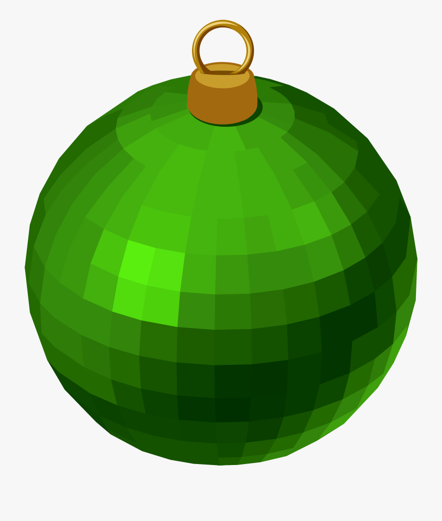 Green Modern Christmas Ball Png Clipart - Green Christmas Ball Png, Transparent Clipart