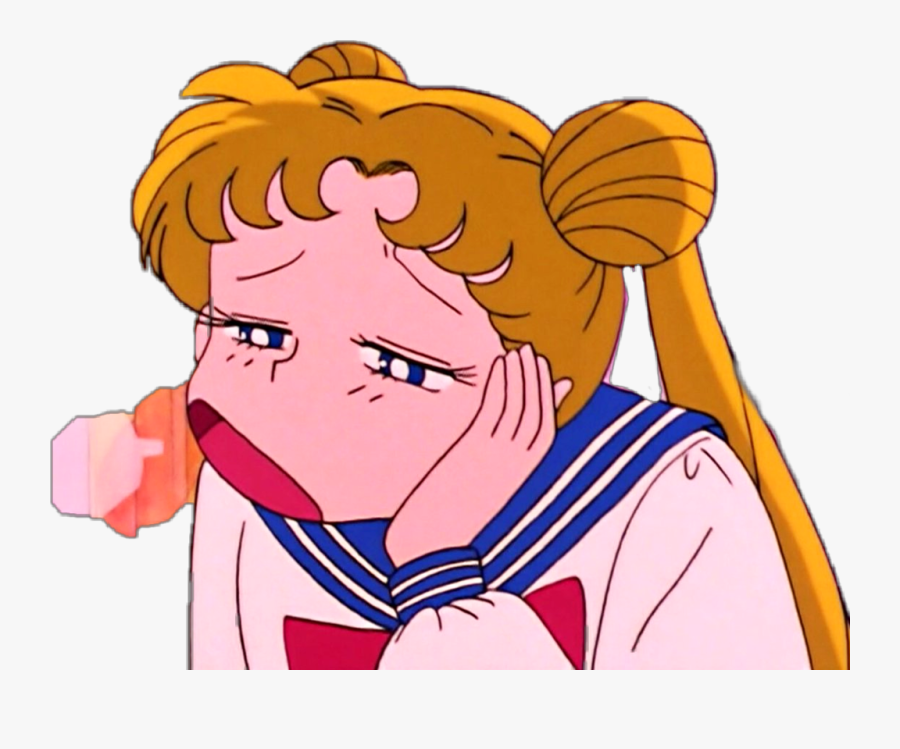 #sailormoon #boring - Cartoon, Transparent Clipart