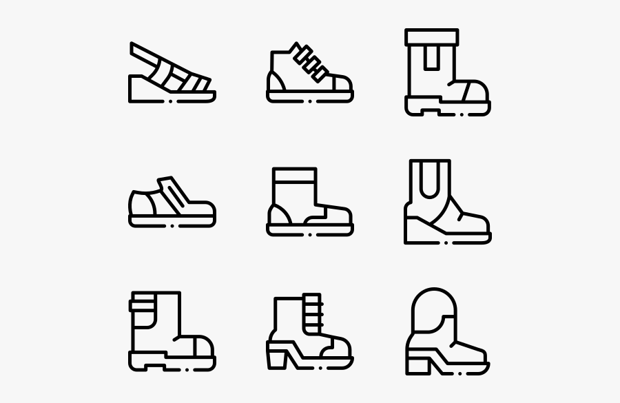 Shoes - Logistic Icons, Transparent Clipart