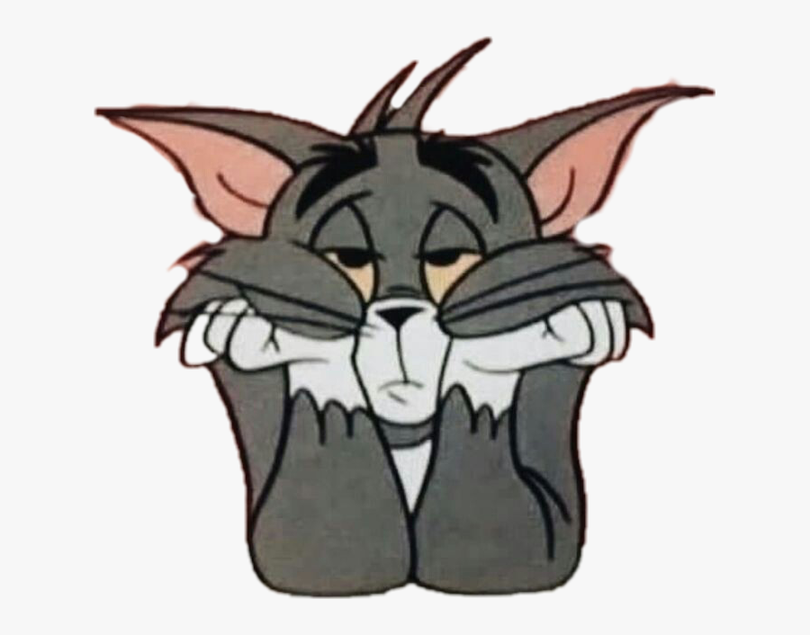 #mood #disney #tom #tomjerry #tired #boring - Tom And Jerry Feeling, Transparent Clipart