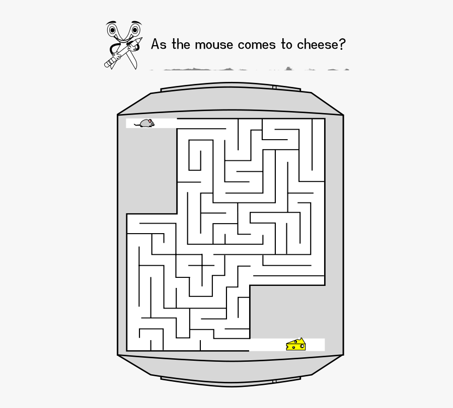 Free Cb Boring Day - Maze, Transparent Clipart