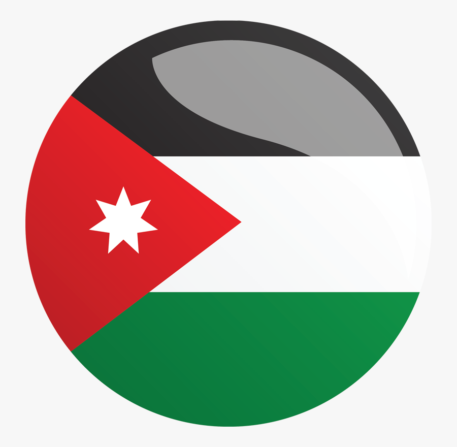 Jordan Logo Clipart - Jordan Flag Circle Png, Transparent Clipart