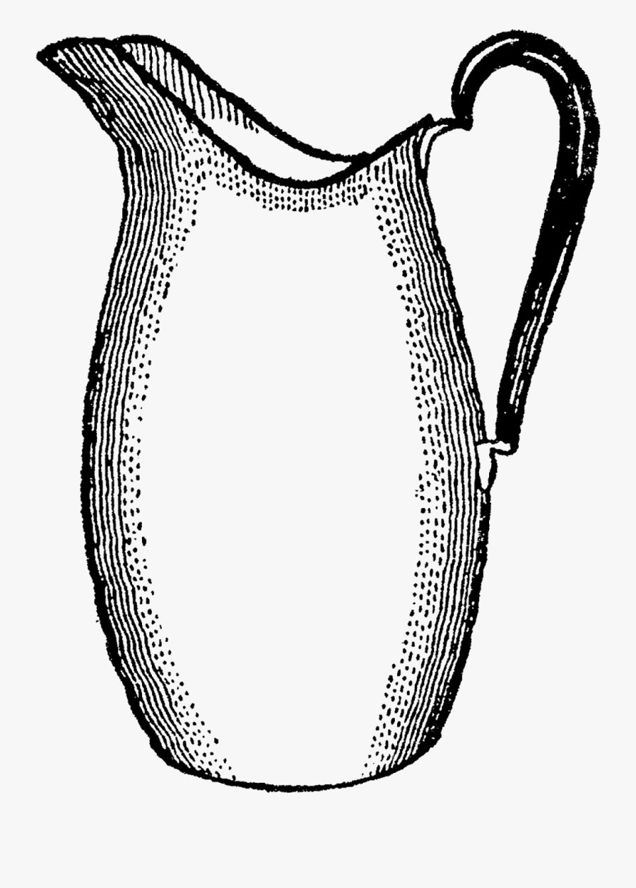 Pitcher Clipart Empty Pitcher - Drawing Of A Water Pitcher, Transparent Clipart