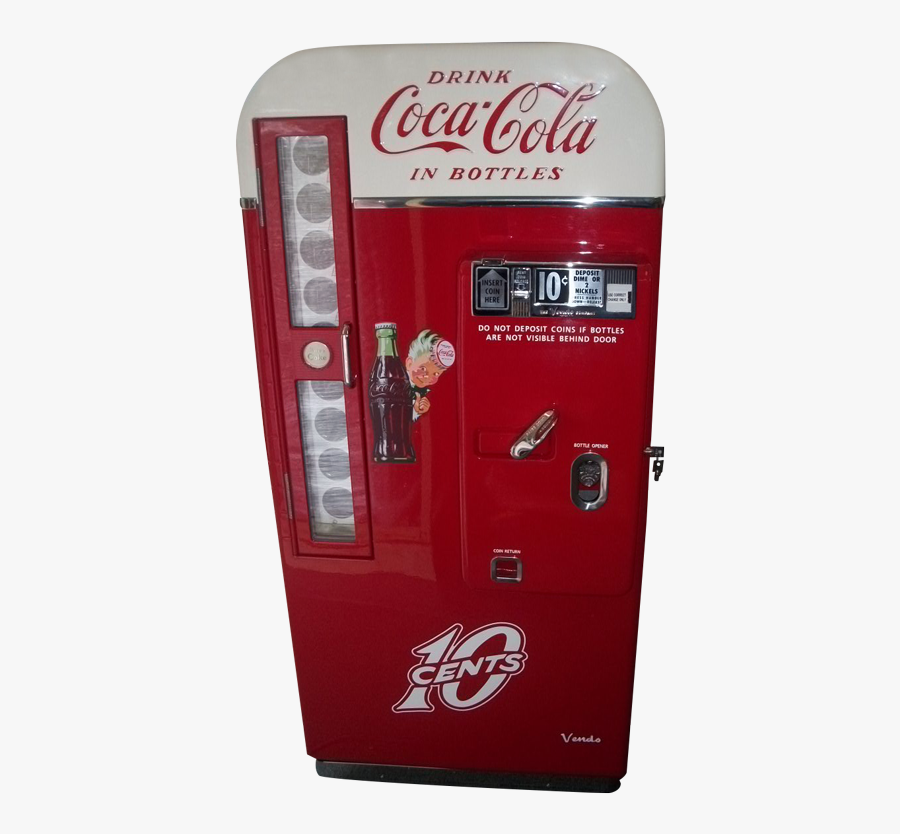 Clip Art Antique Coca Cola Vending Machine - Vintage Coca Cola Machine Png, Transparent Clipart