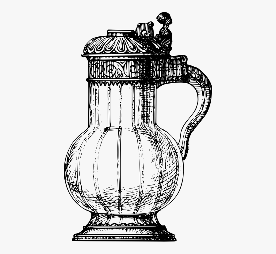 Jug,monochrome Photography,kettle - Drawing, Transparent Clipart