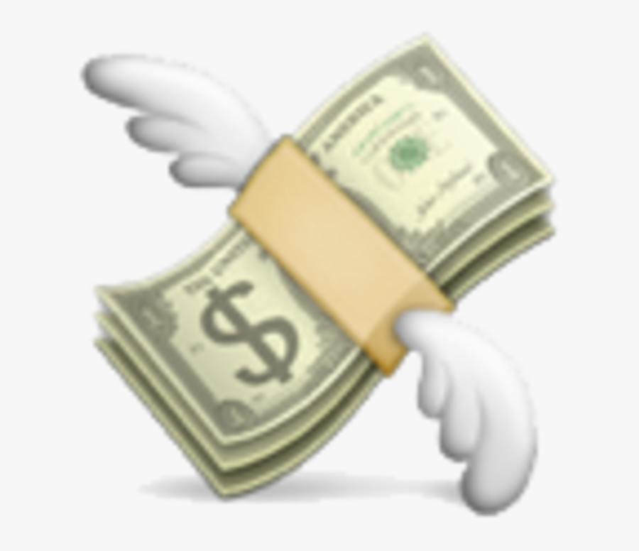Emoji Money Clipart - Money Wings Emoji, Transparent Clipart
