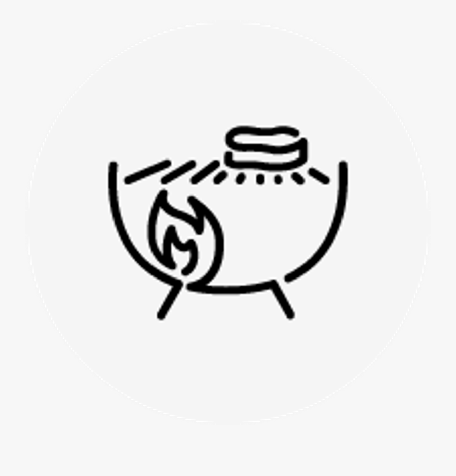 Indirect Grilling Icon - Baking, Transparent Clipart