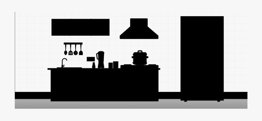 Kitchen Silhouette, Transparent Clipart