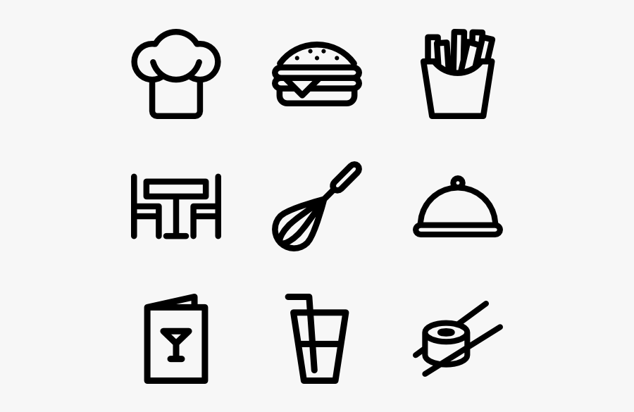 Collection Of Free Kitchen Vector Items - Taxi Icons, Transparent Clipart