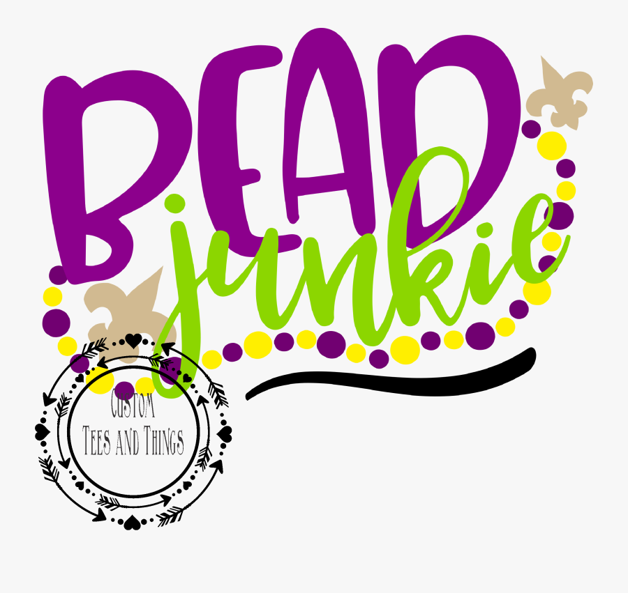 Mardi Pattern Gras Bead Party Holiday Clipart - Illustration, Transparent Clipart