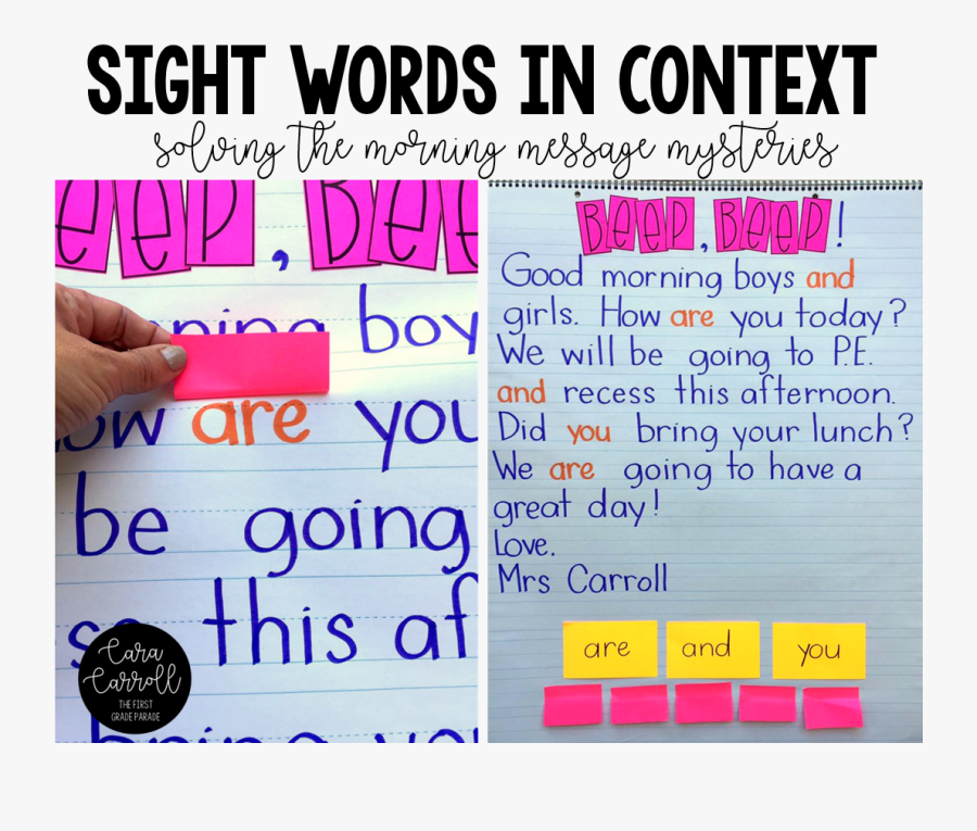 Sight Words Clipart, Transparent Clipart