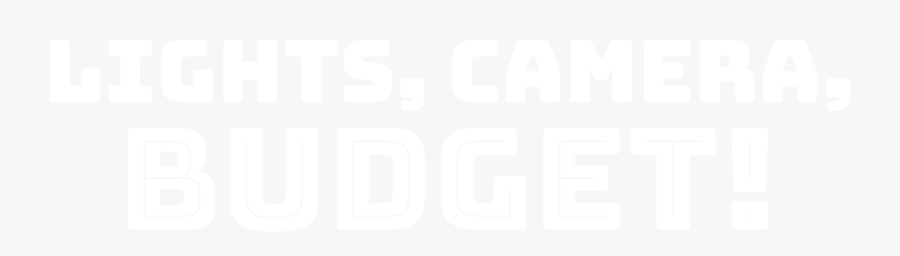 Lights Camera Budget Logo - Illustration, Transparent Clipart