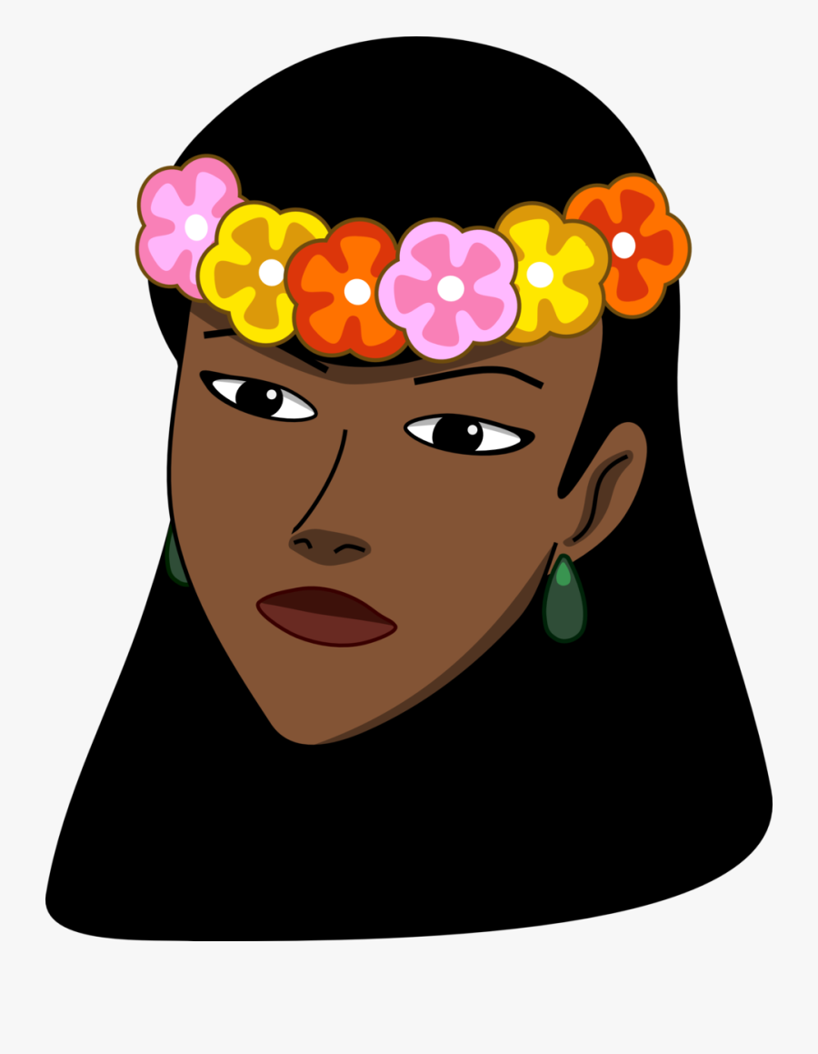 Black Woman Face Clipart, Transparent Clipart