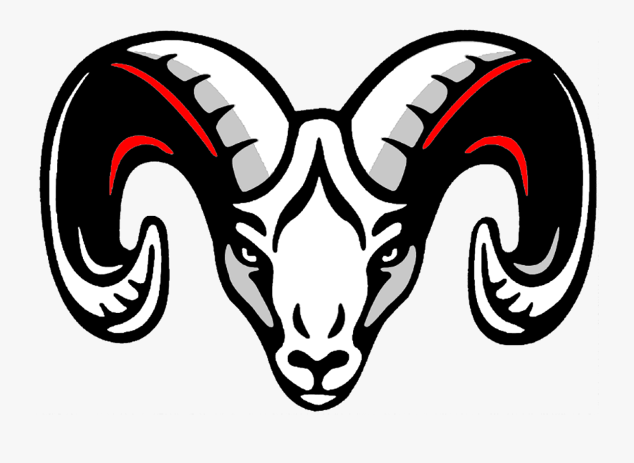 Ram Head - Dixon High School Logo, Transparent Clipart