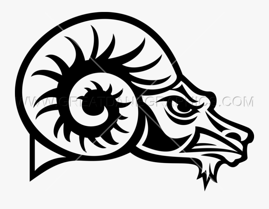 Ram Trucks Clip Art Ram Pickup Vector Graphics - Ram Head Profile Drawing, Transparent Clipart