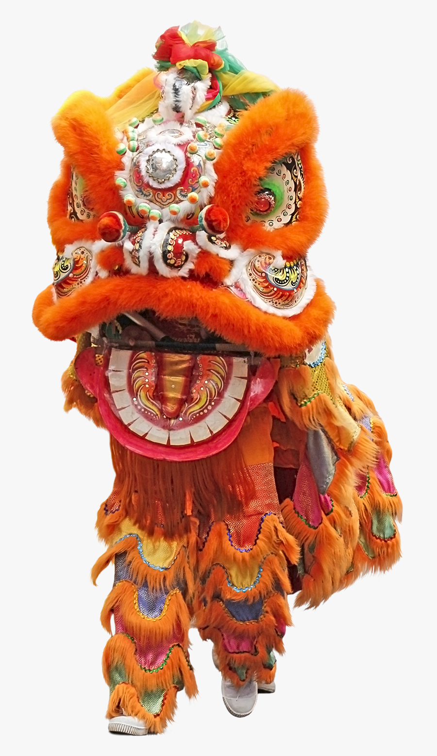 Transparent Lei Clipart - Lion Dance White Background, Transparent Clipart