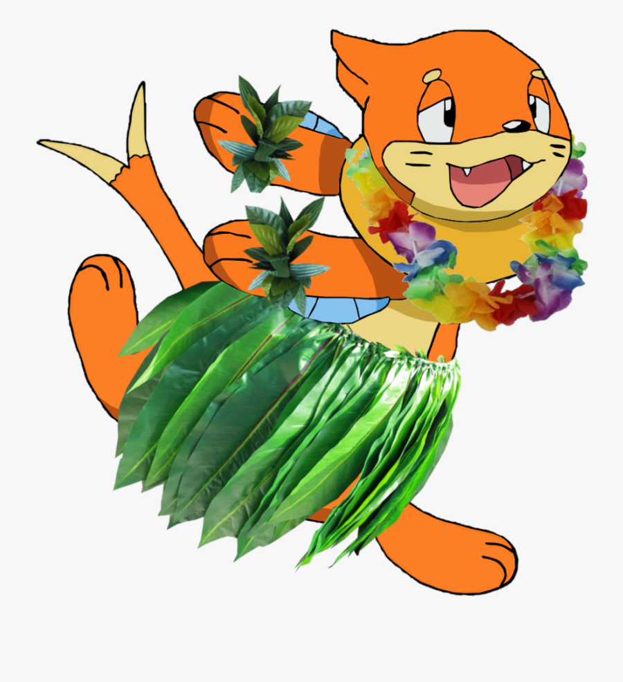 Hula Dancing Buizel By Pokemon-traceur - Pokemon Hula, Transparent Clipart