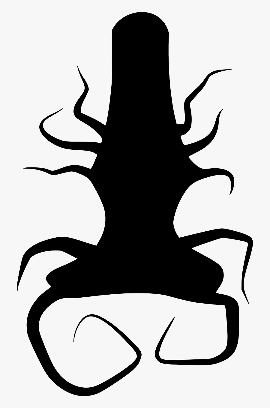 Tree Root Tattoo Stencil, Transparent Clipart