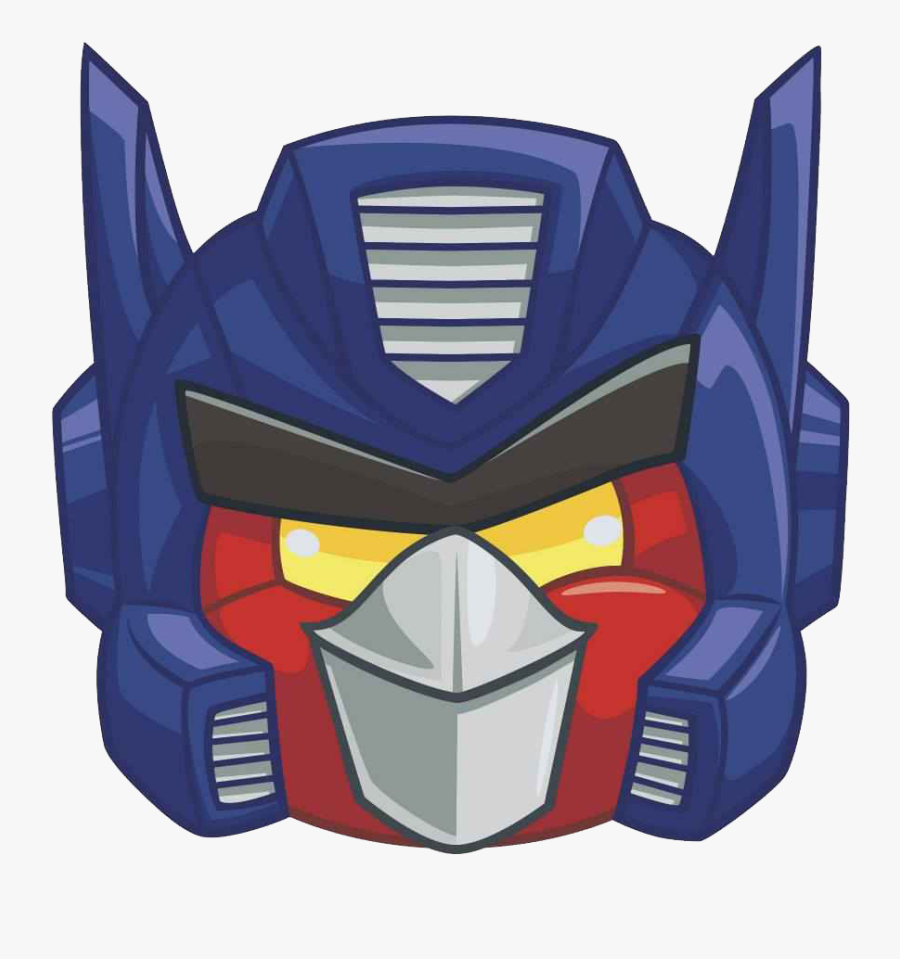 Transparent Transformer Clipart Black And White - Angry Birds Transformers Caras, Transparent Clipart