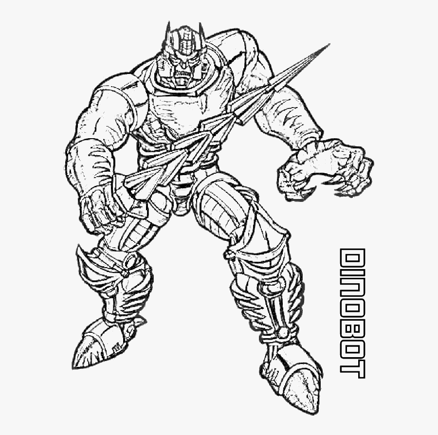 Dinobot Transformers Coloring Page - Optimus Prime With Sword Coloring Pages, Transparent Clipart