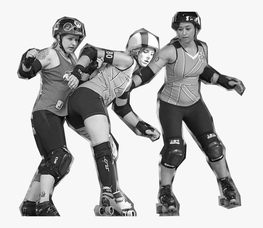 Roller Derby Player, Transparent Clipart
