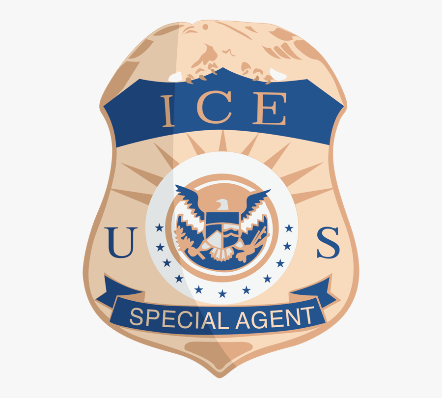 Immigration Customs Enforcement Badge, Transparent Clipart