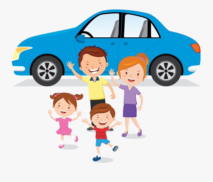 Family Car Vectors Png , Png Download - Family Car Driving Clipart, Transparent Clipart