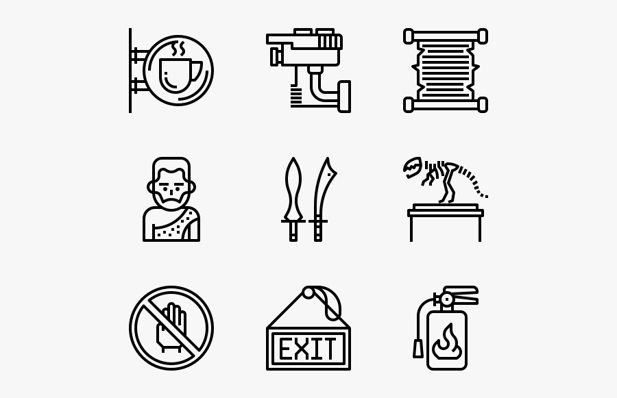 Museum - Food Line Icon Png, Transparent Clipart