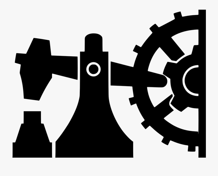 Machine, Modern Times, Cog Wheel, Hammer, Knock - Katowice Coat Of Arms, Transparent Clipart