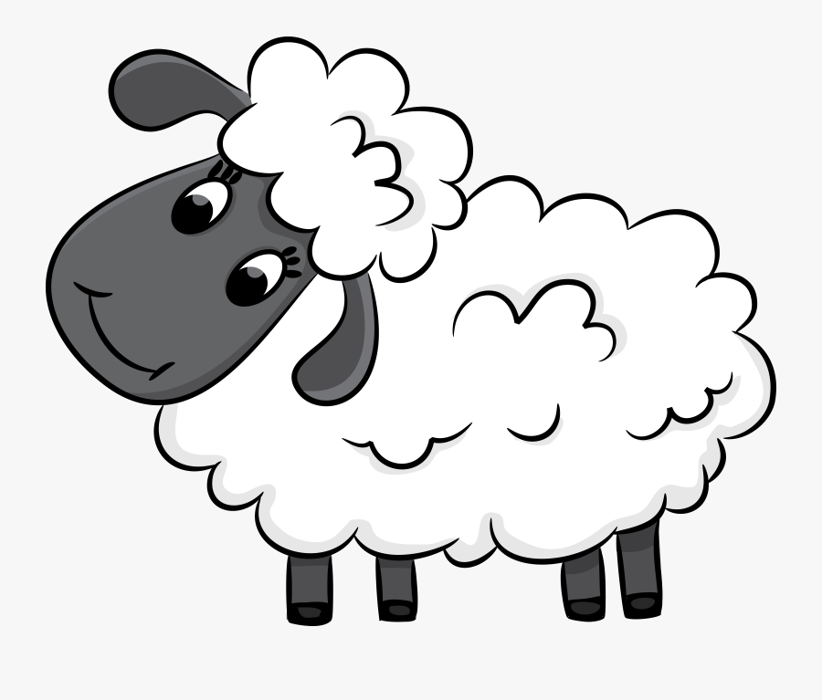 Transparent Sheep Cartoon Png, Transparent Clipart
