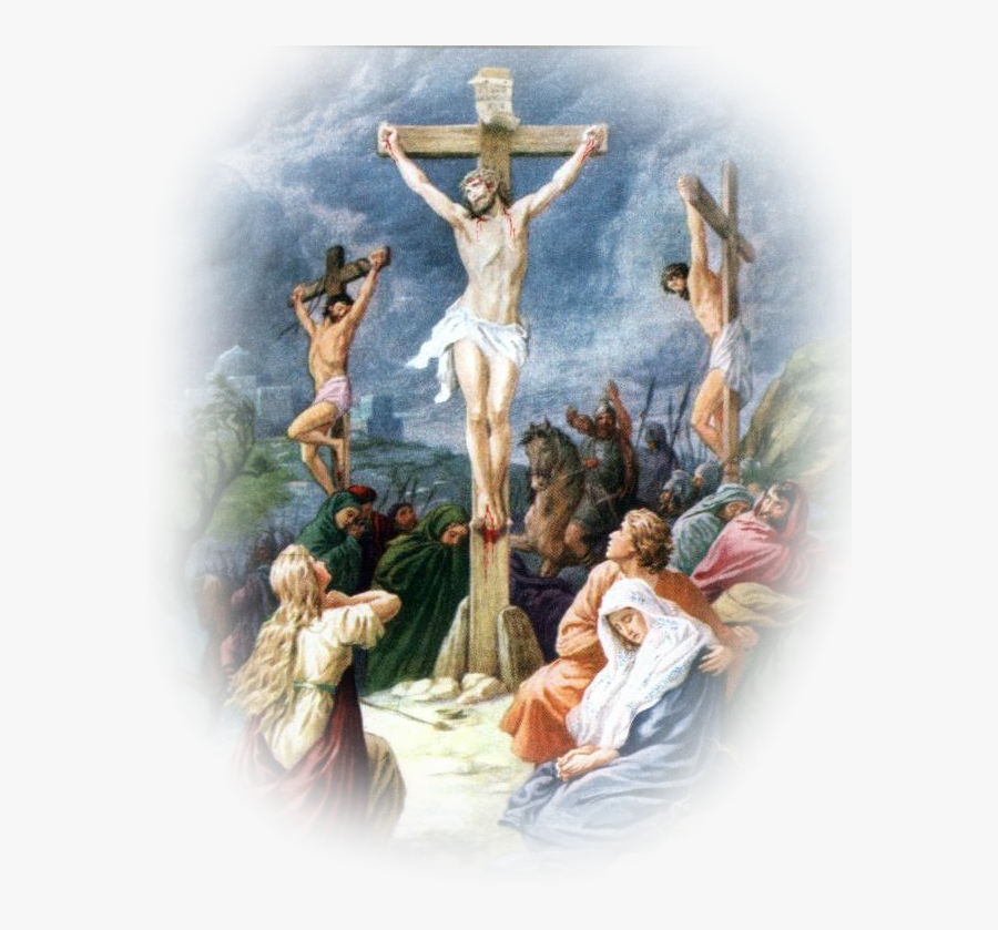 Bible Christian Of Cross Jesus Religion Crucifixion - God At The Cross, Transparent Clipart