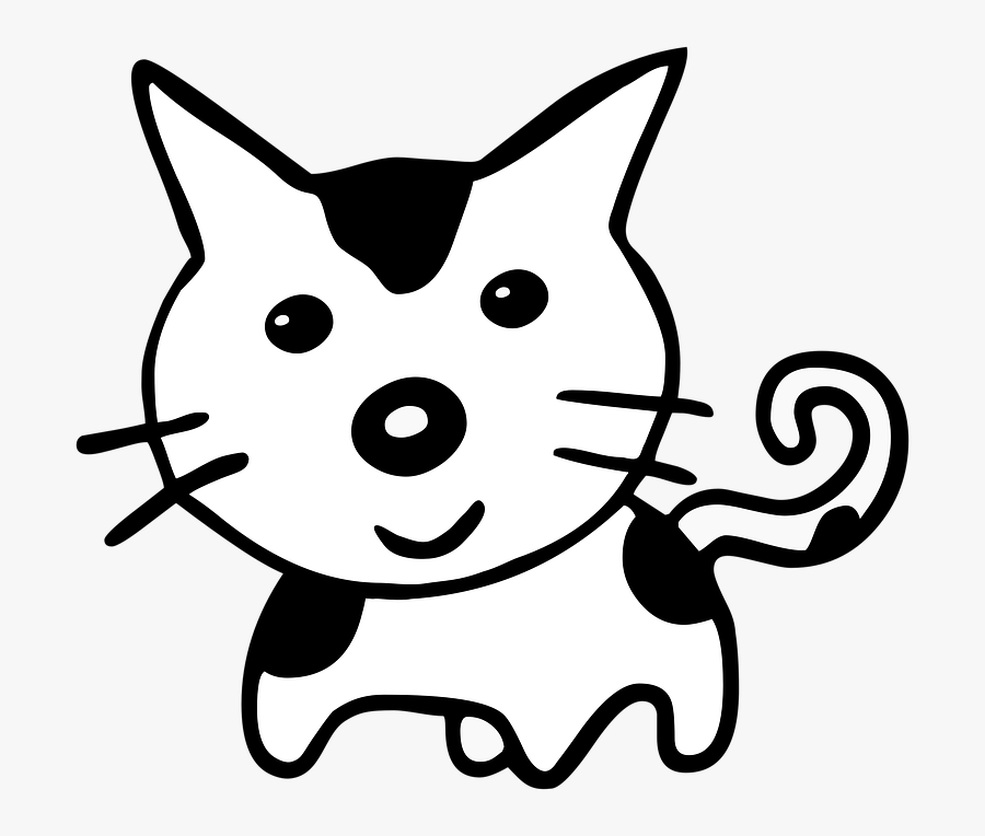 Cat Drawing, Transparent Clipart