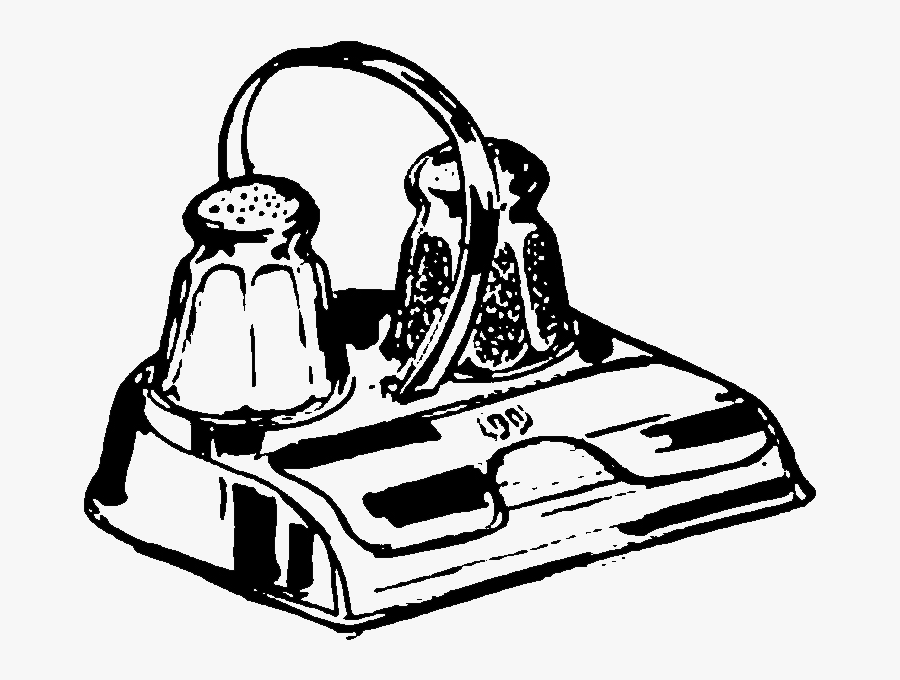 Leroy Neiman Salt And Pepper Shaker Sketch, Transparent Clipart