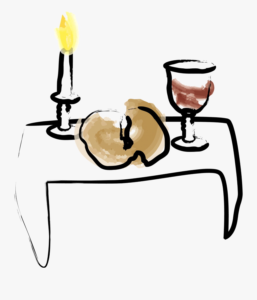 Redeemed Clip Art - Bread And Wine On Table Clipart, Transparent Clipart