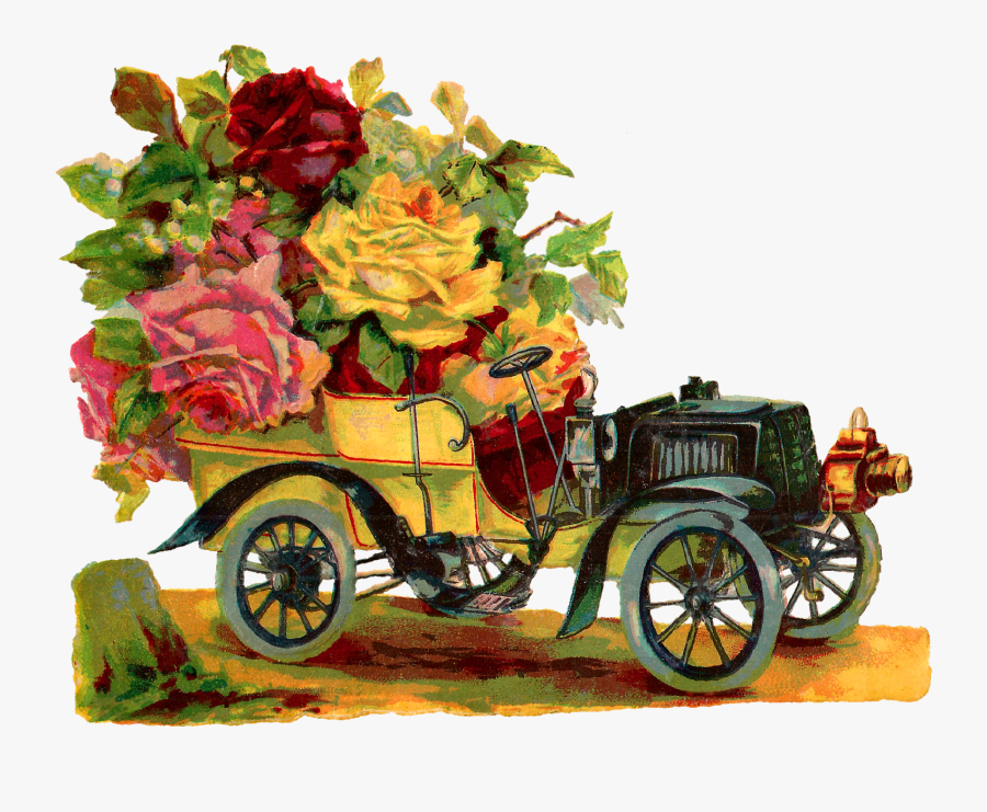 Antique Car, Transparent Clipart