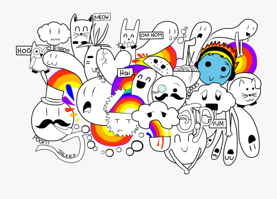 Art Doodle Drawings Easy, Transparent Clipart