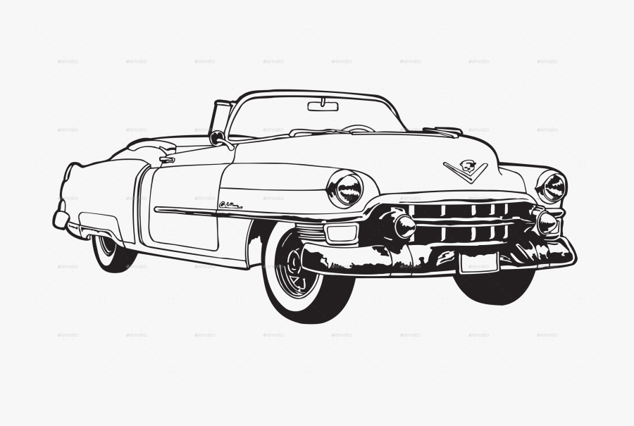 Various Vintage Cars Collection - Cadillac Clipart, Transparent Clipart