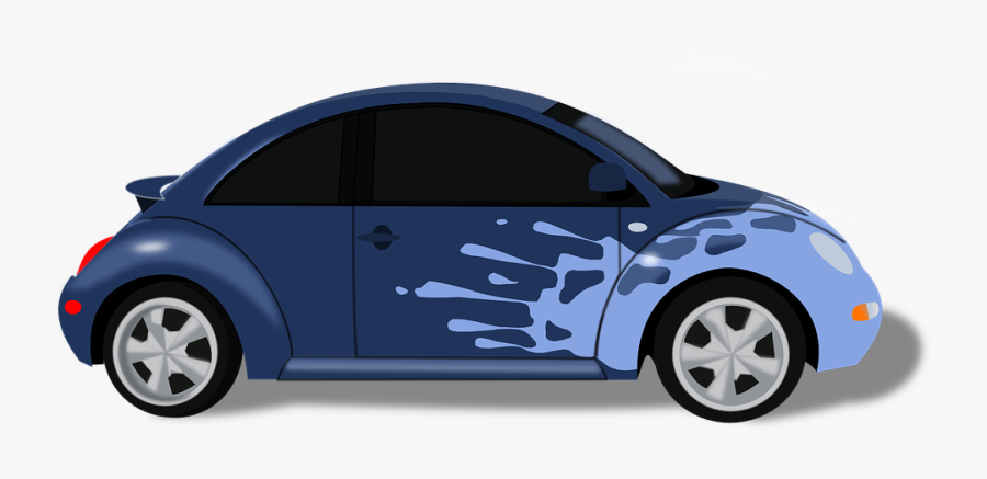 Beetle, Car, Automobile, Vw, Volkswagen, Vintage Car - Paint Splash On Car, Transparent Clipart