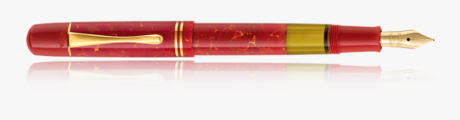 Se M101n Bright Red Fountain Pen F - Pelikan M101n Bright Red, Transparent Clipart