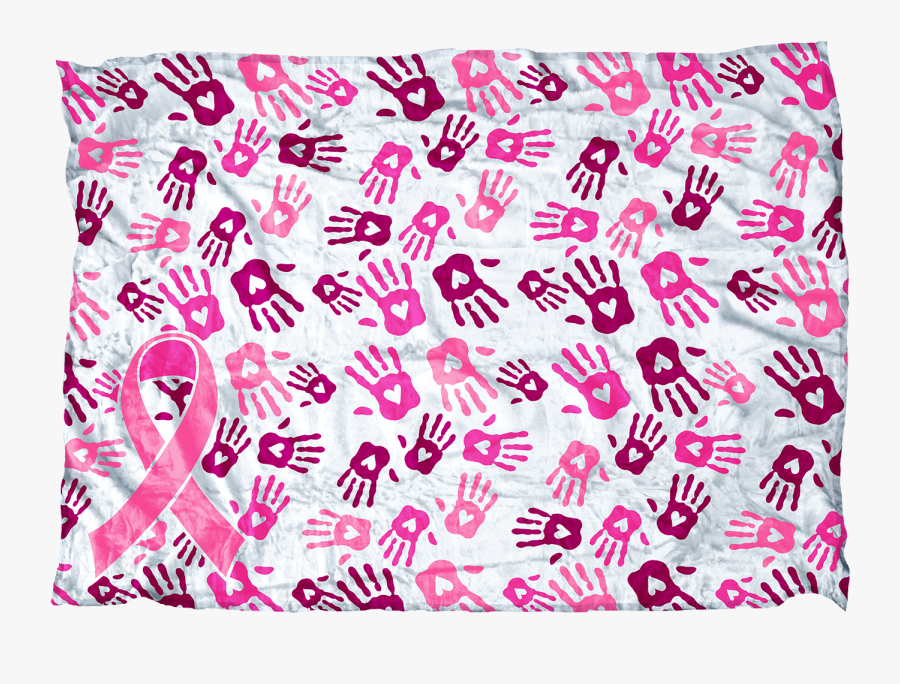 Breast Cancer Handprints, Transparent Clipart