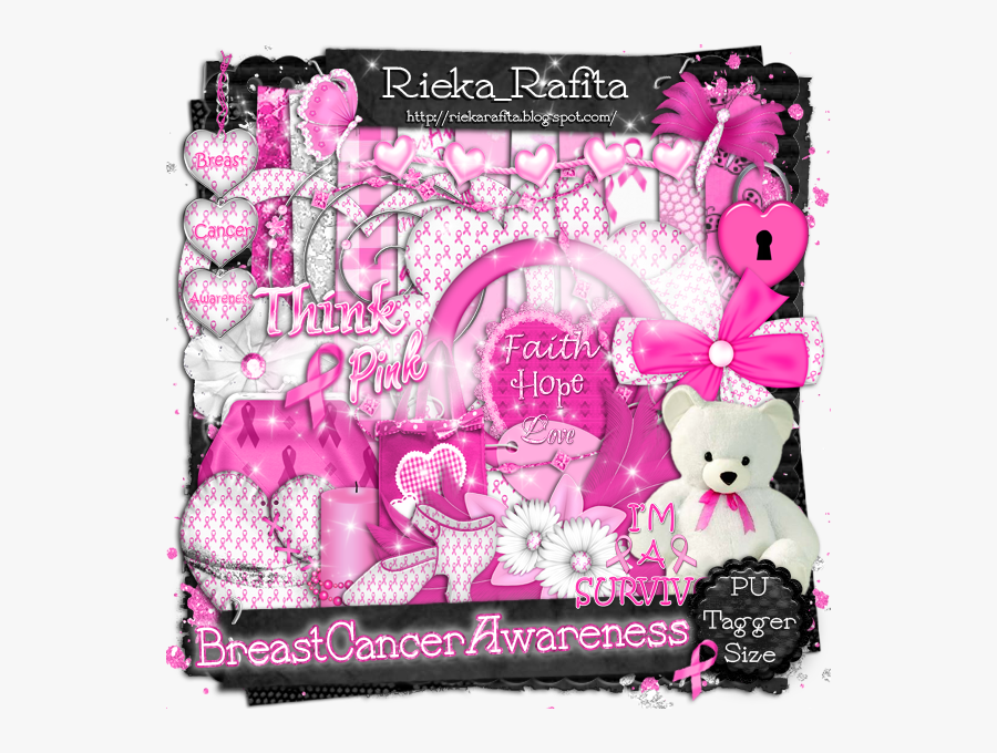 Breast Cancer Scrapbook Kits, Transparent Clipart