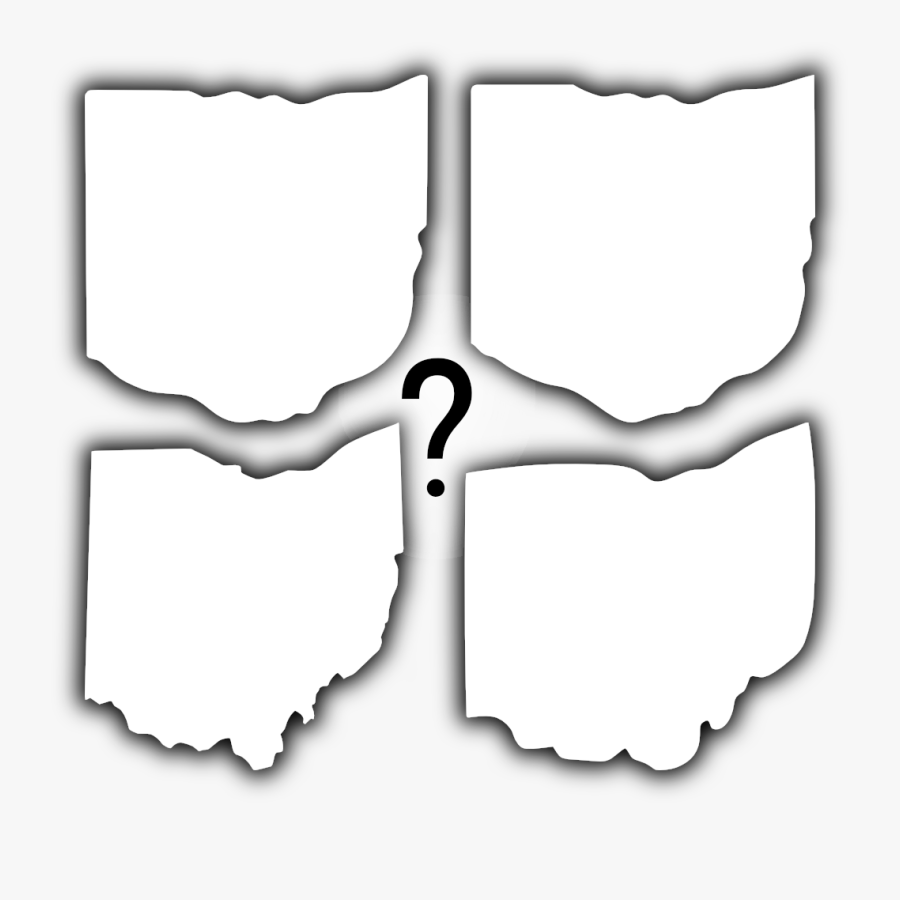 Collection Of Free State Vector Separate - Shape Of Ohio, Transparent Clipart