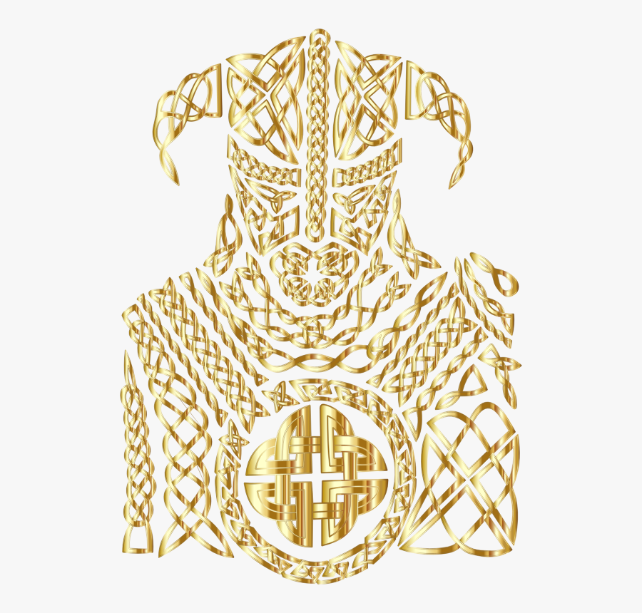 Celtic Knot Viking By 13smok Gold No Bg - Illustration, Transparent Clipart
