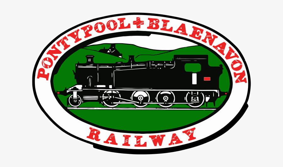 Pontypool And Blaenavon Railway Logo, Transparent Clipart