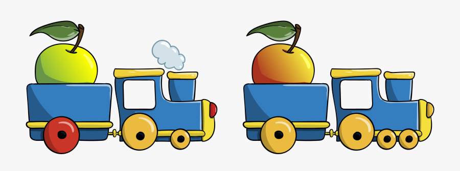 Steam Locomotive, Apple, Differences, Job, Educational - Steam Locomotive, Transparent Clipart