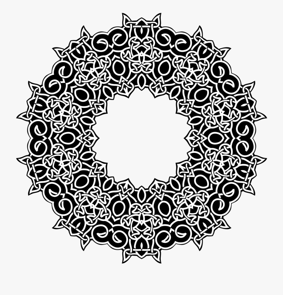 Celtic Knot Ornament Derivation - Celtic And Islamic Art, Transparent Clipart
