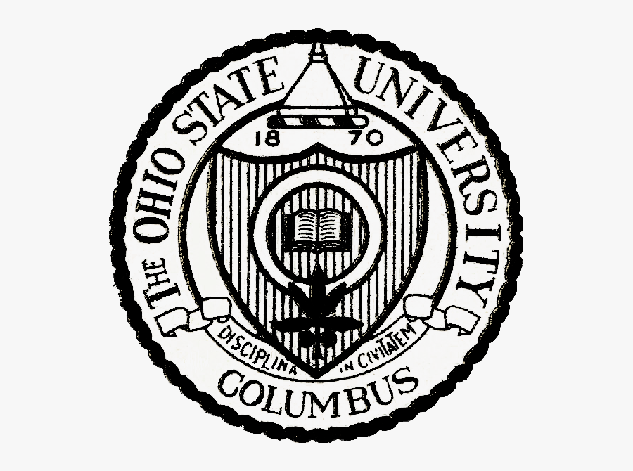 Ohio State Black And White Logo, Transparent Clipart