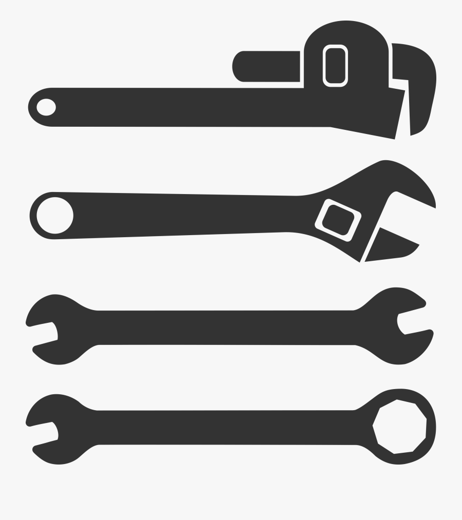 Hand Tool Spanners Adjustable Spanner Pipe Wrench - Wrench Clipart, Transparent Clipart