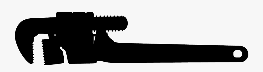 Pipe Wrench Stencil, Transparent Clipart